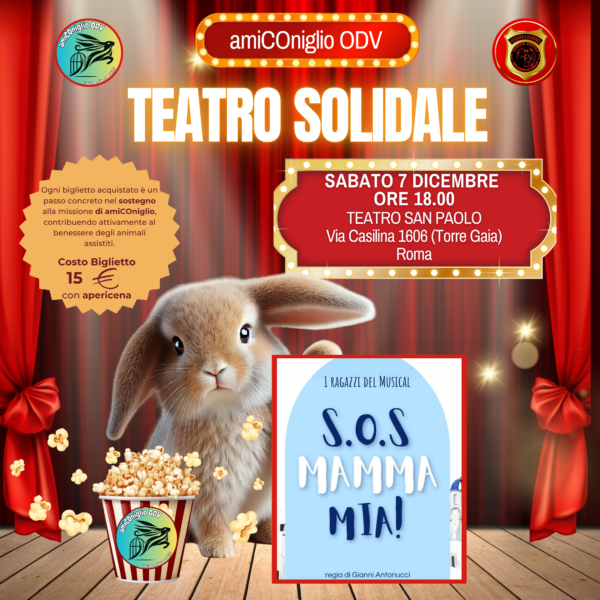 Biglietto Evento S.O.S Mamma Mia – Data: 7 Dicembre 2024 ore 18:00